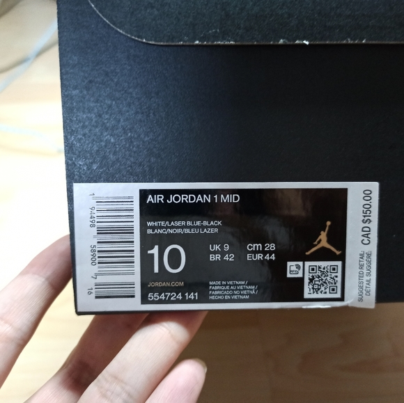 *NEW* Jordan 1 laser blue Mens!! - Picture 4 of 5